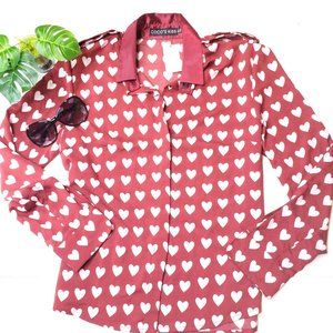 Coco’s Kiss New Heart Print Top, L